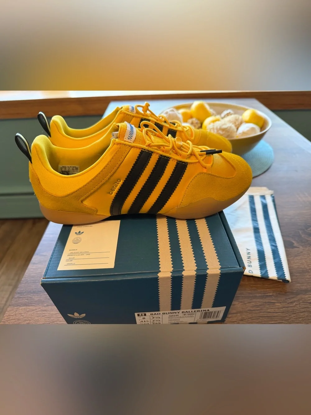 Adidas Ballerina Bad Bunny Bold Gold